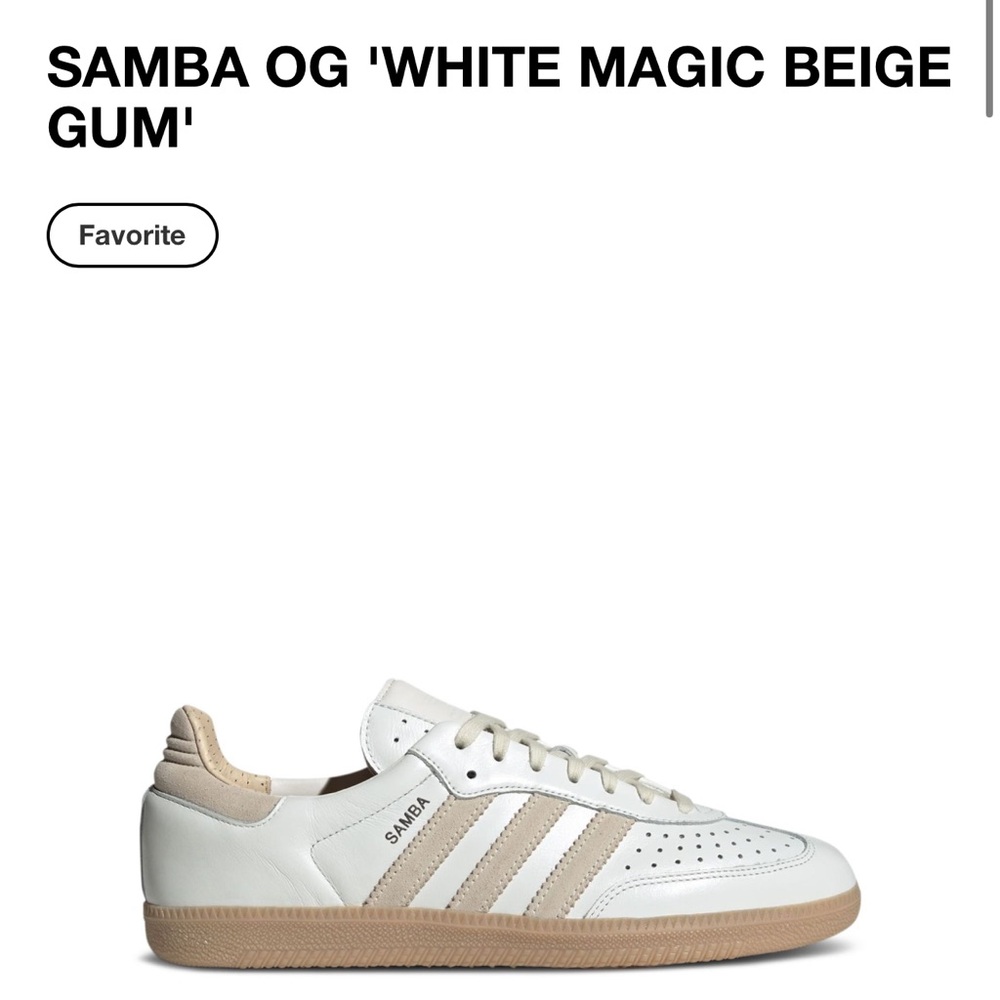SAMBA OG 'WHITE MAGIC BEIGE GUM'